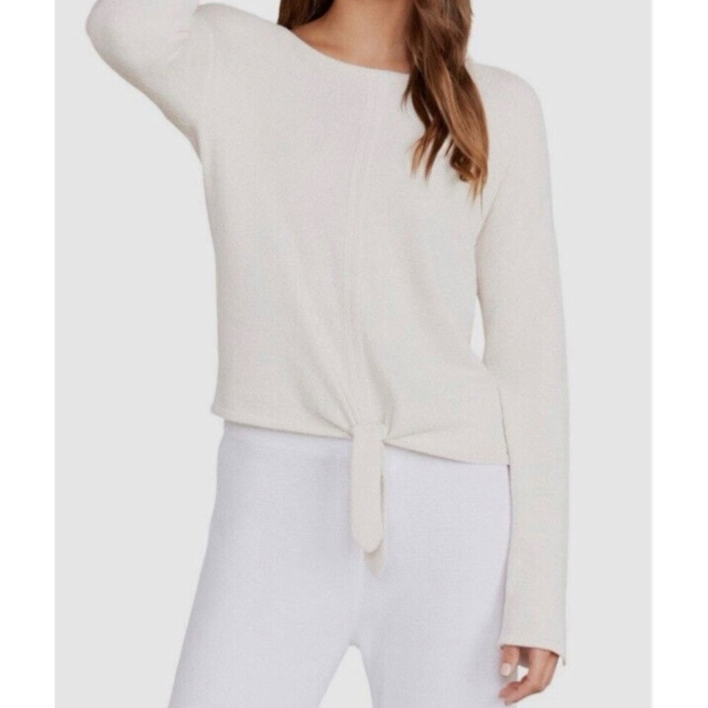 Barefoot Dreams Cozy Chic Ultra Lite Tie Front Top Sea Salt